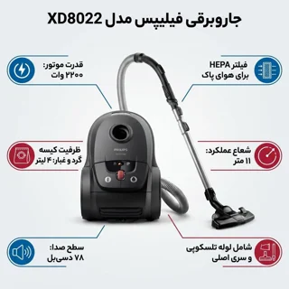 جاروبرقی 2200 وات فیلیپس مدل XD8022 101747139
